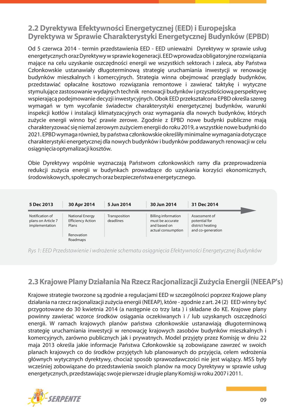 EED wprowadza obligatoryjne rozwi¹zania maj¹ce na celu uzyskanie oszczêdnoœci energii we wszystkich sektorach i zaleca, aby Pañstwa Cz³onkowskie ustanawia³y d³ugoterminow¹ strategiê uruchamiania