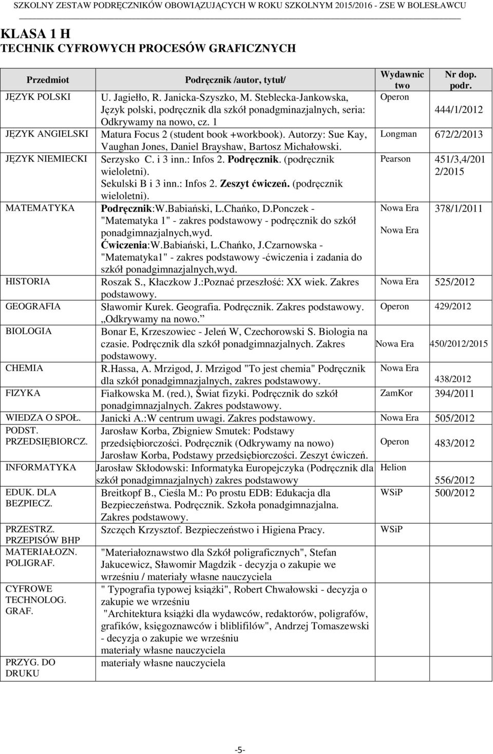 : Infos 2. Zeszyt ćwiczeń. (podręcznik Podręcznik:W.Babiański, L.Chańko, D.Ponczek - "Matematyka 1" - zakres podstawowy - podręcznik do szkół ponadgimnazjalnych,wyd. Ćwiczenia:W.Babiański, L.Chańko, J.