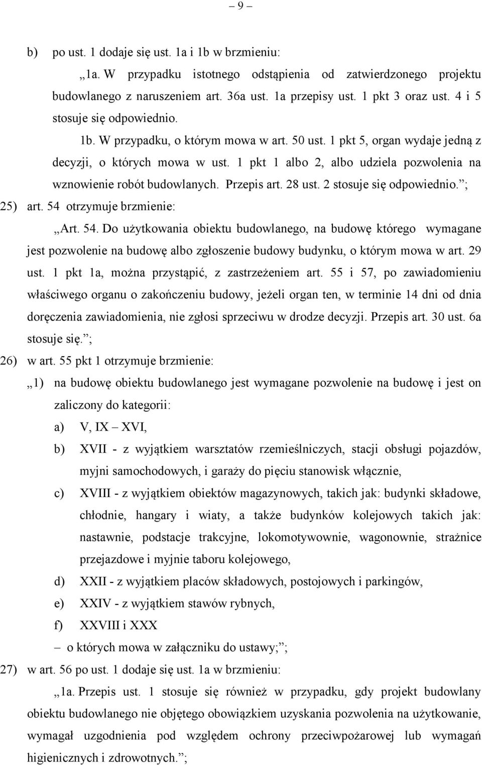 1 pkt 1 albo 2, albo udziela pozwolenia na wznowienie robót budowlanych. Przepis art. 28 ust. 2 stosuje się odpowiednio. ; 25) art. 54 