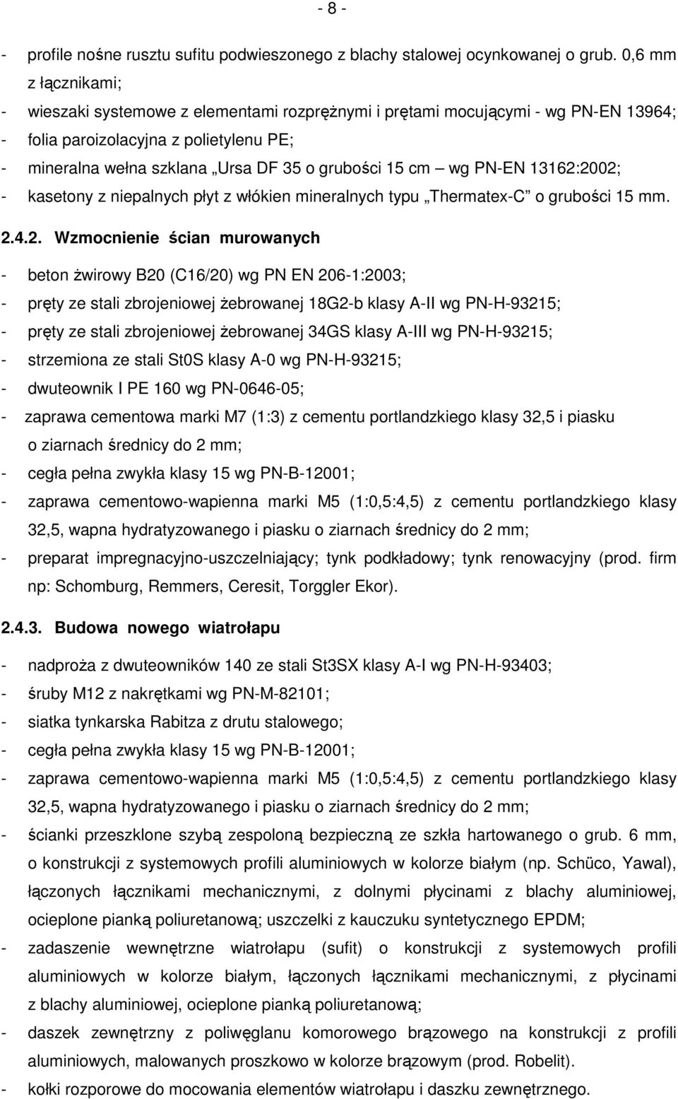 cm wg PN-EN 13162: