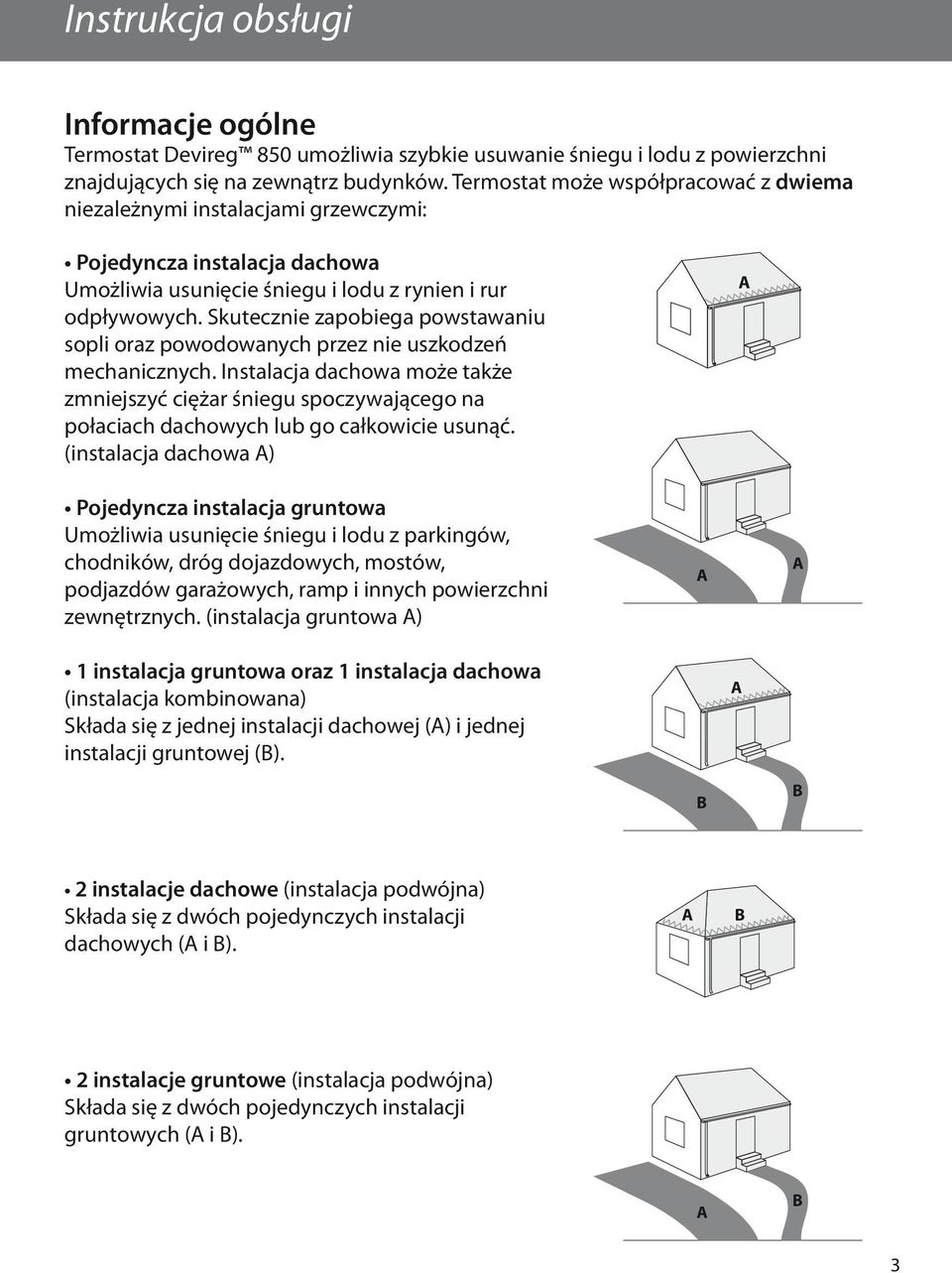 Skutecznie zapobiega powstawaniu sopli oraz powodowanych przez nie uszkodzeń mechanicznych.