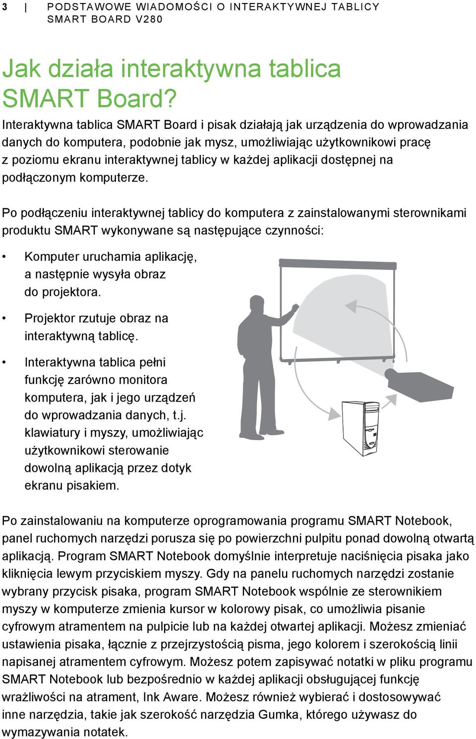 każdej aplikacji dostępnej na podłączonym komputerze.