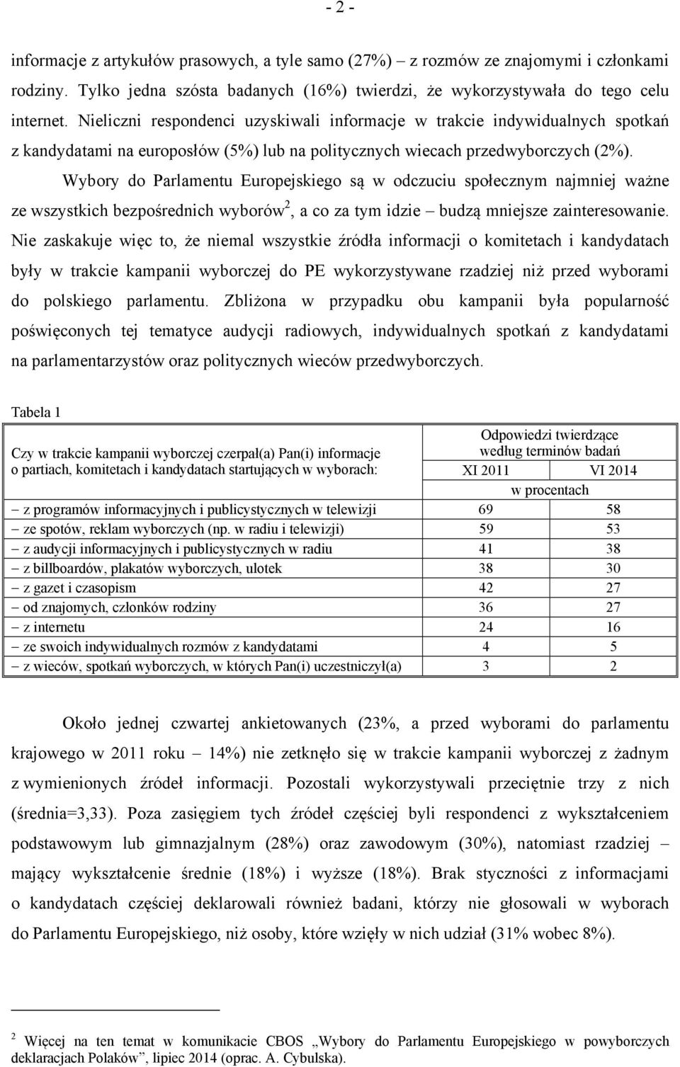 Wybory do Parlamentu Europejskiego są w odczuciu społecznym najmniej ważne ze wszystkich bezpośrednich wyborów 2, a co za tym idzie budzą mniejsze zainteresowanie.