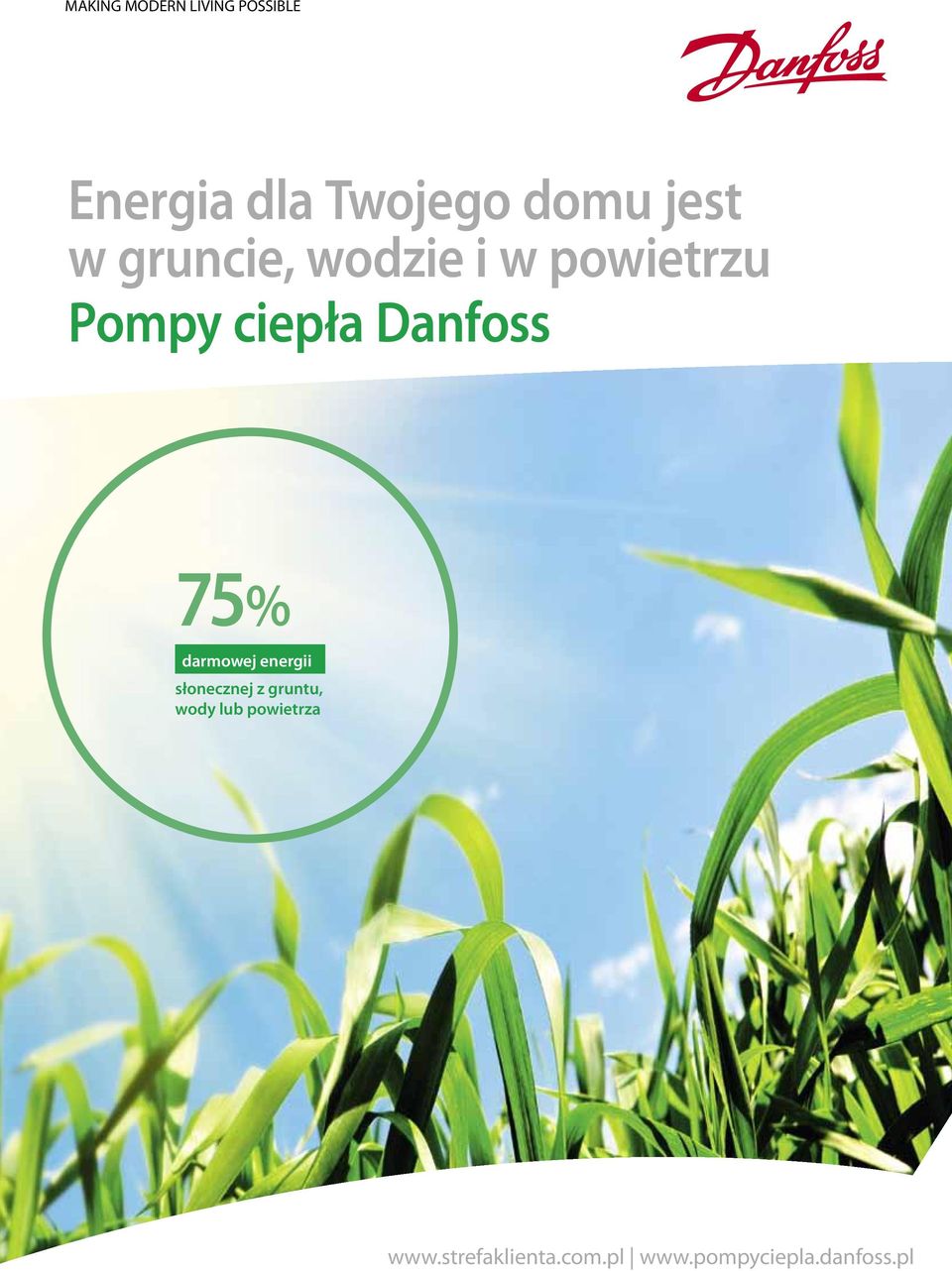 Danfoss 75% darmowej energii słonecznej z gruntu, wody