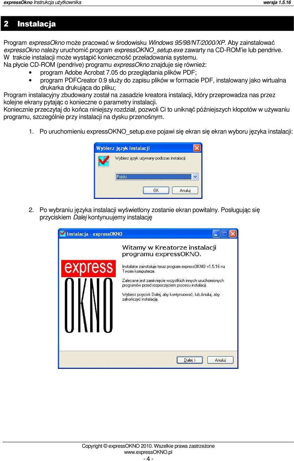 05 do przeglądania plików PDF; program PDFCreator 0.