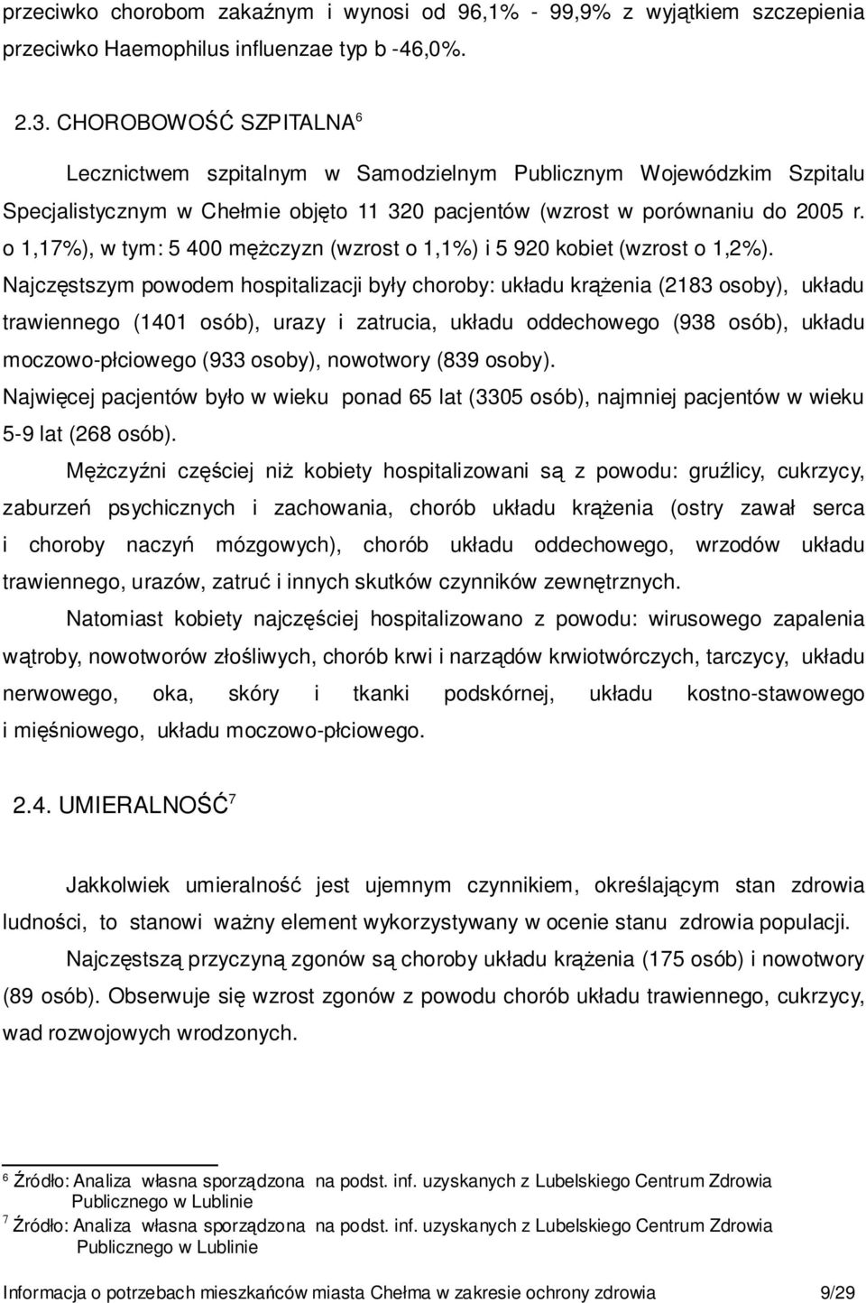 o 1,17%), w tym: 5 400 męŝczyzn (wzrost o 1,1%) i 5 920 kobiet (wzrost o 1,2%).