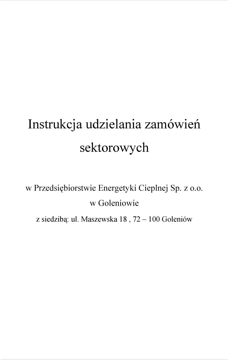 Energetyki Cieplnej Sp. z o.