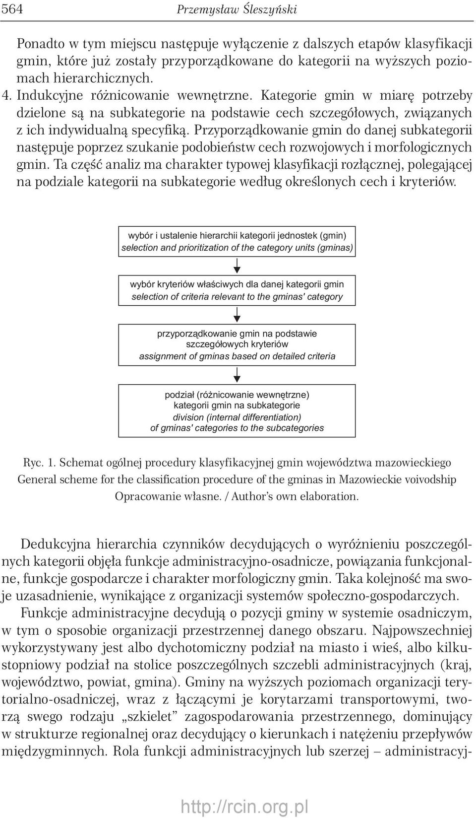 Przyporządkowanie gmin do danej subkategorii następuje poprzez szukanie podobieństw cech rozwojowych i morfologicznych gmin.