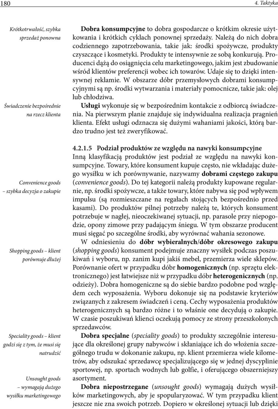 godzi się z tym, że musi się natrudzić Unsought goods wymagają dużego wysiłku marketingowego Dobra konsumpcyjne to dobra gospodarcze o krótkim okresie użytkowania i krótkich cyklach ponownej