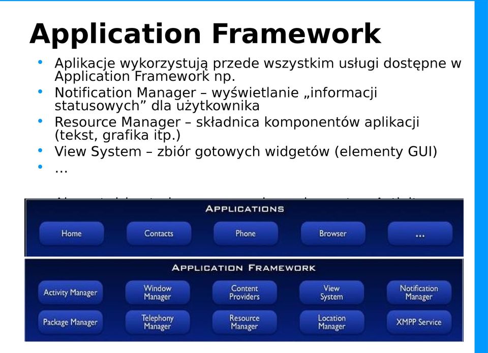 Notification Manager wyświetlanie informacji statusowych dla użytkownika Resource Manager