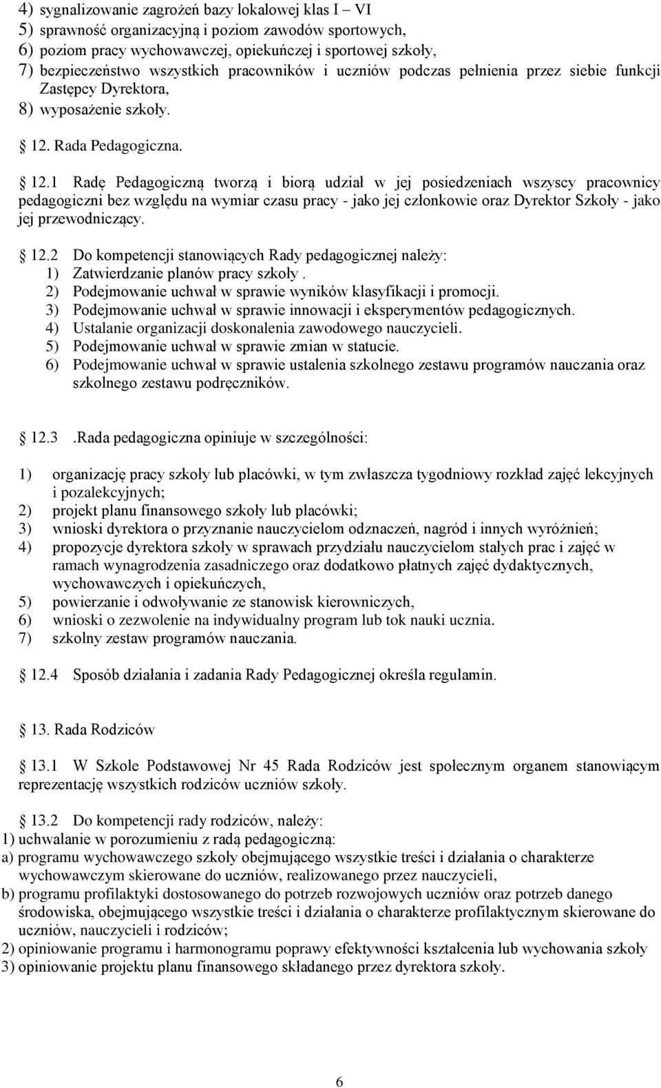 Rada Pedagogiczna. 12.