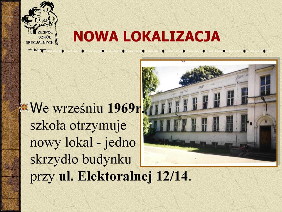 szkoła otrzymuje nowy lokal -