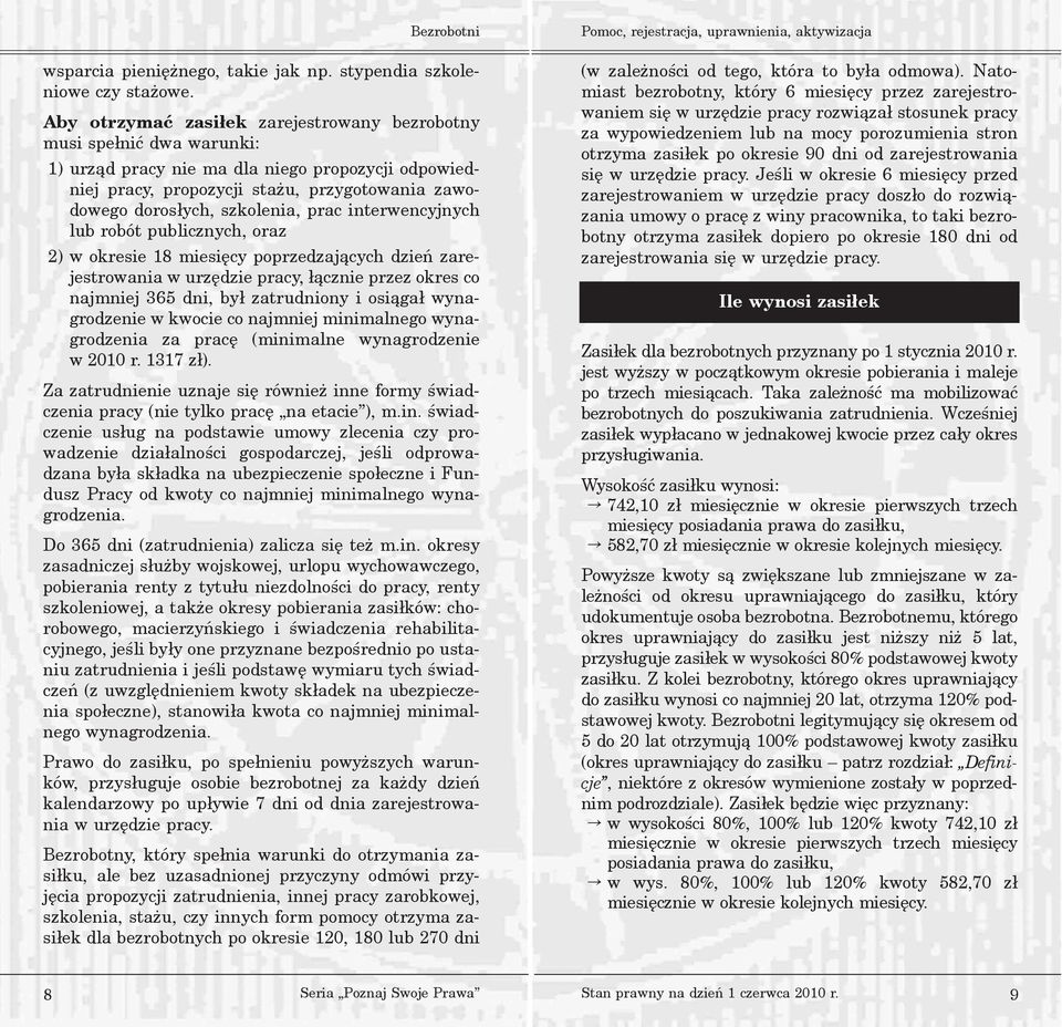 szkolenia, prac interwencyjnych lub robót publicznych, oraz 2) w okresie 18 miesiêcy poprzedzaj¹cych dzieñ zarejestrowania w urzêdzie pracy, ³¹cznie przez okres co najmniej 365 dni, by³ zatrudniony i