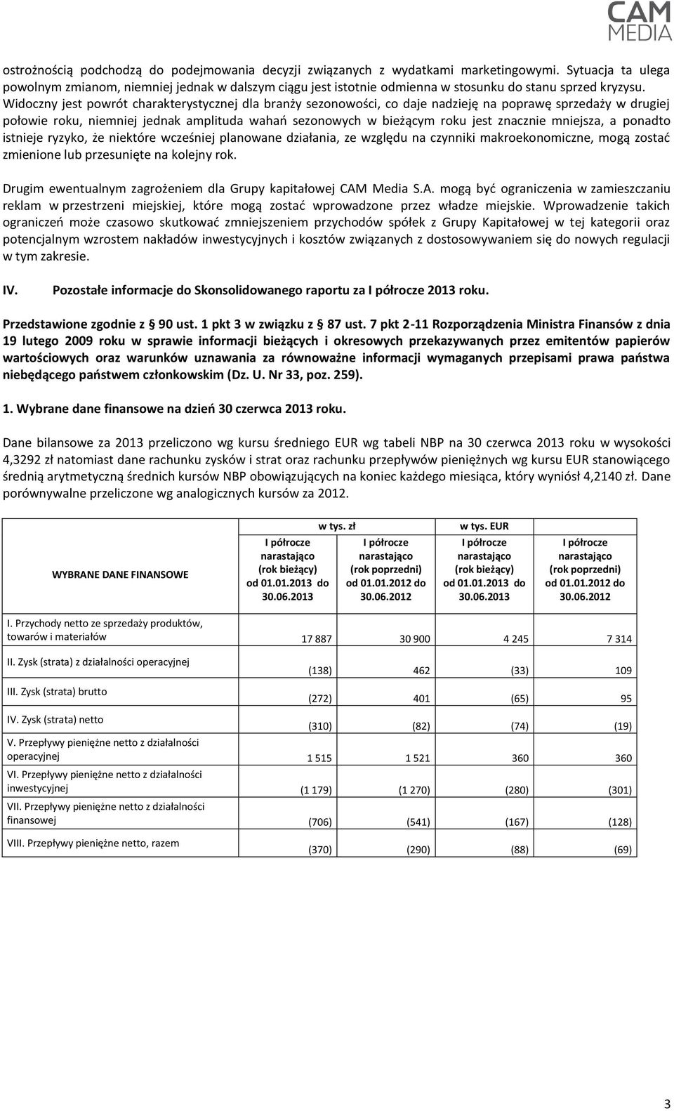 Widoczny jest powrót charakterystycznej dla branży sezonowości, co daje nadzieję na poprawę sprzedaży w drugiej połowie roku, niemniej jednak amplituda wahań sezonowych w bieżącym roku jest znacznie