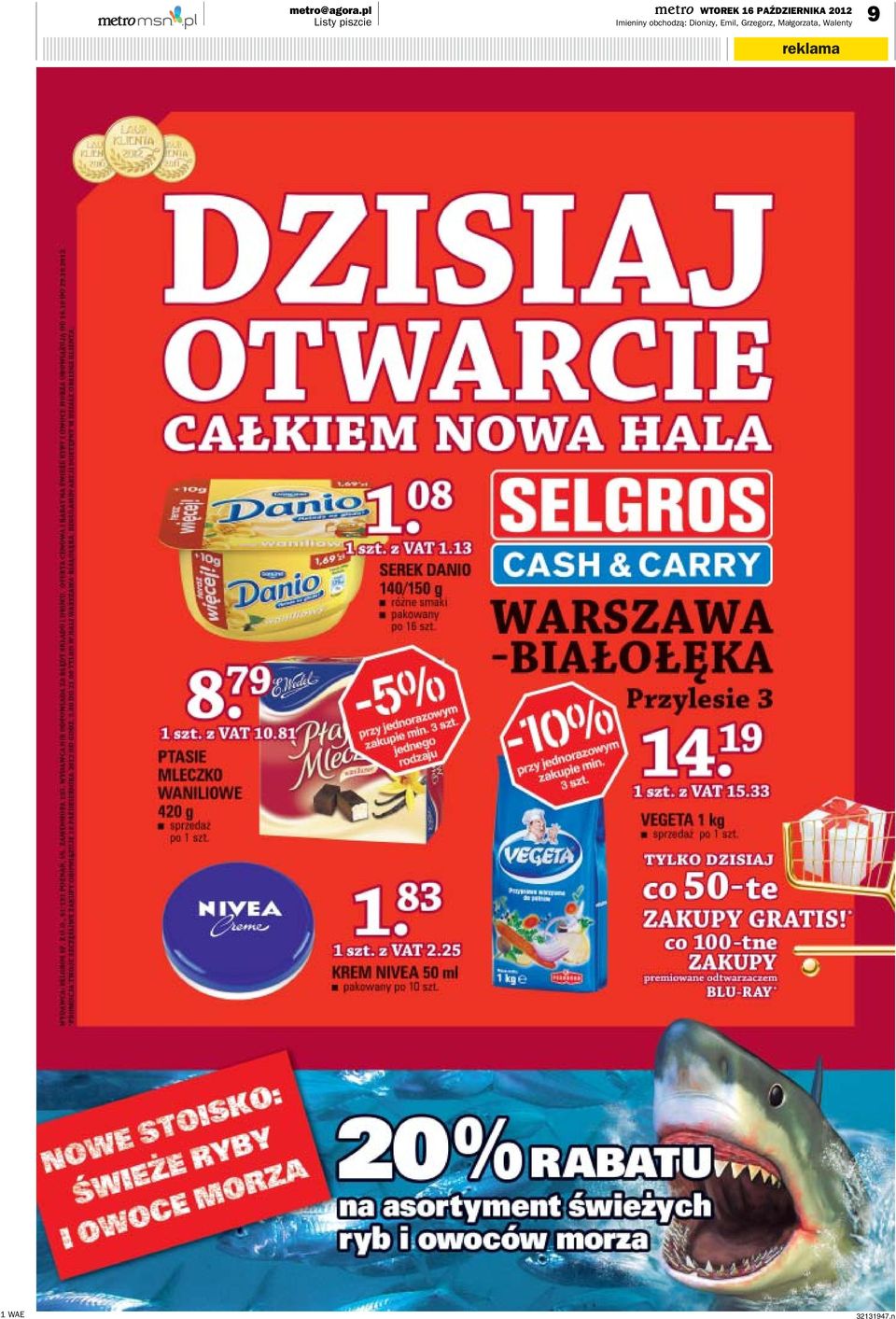 obchodzą: Dionizy,