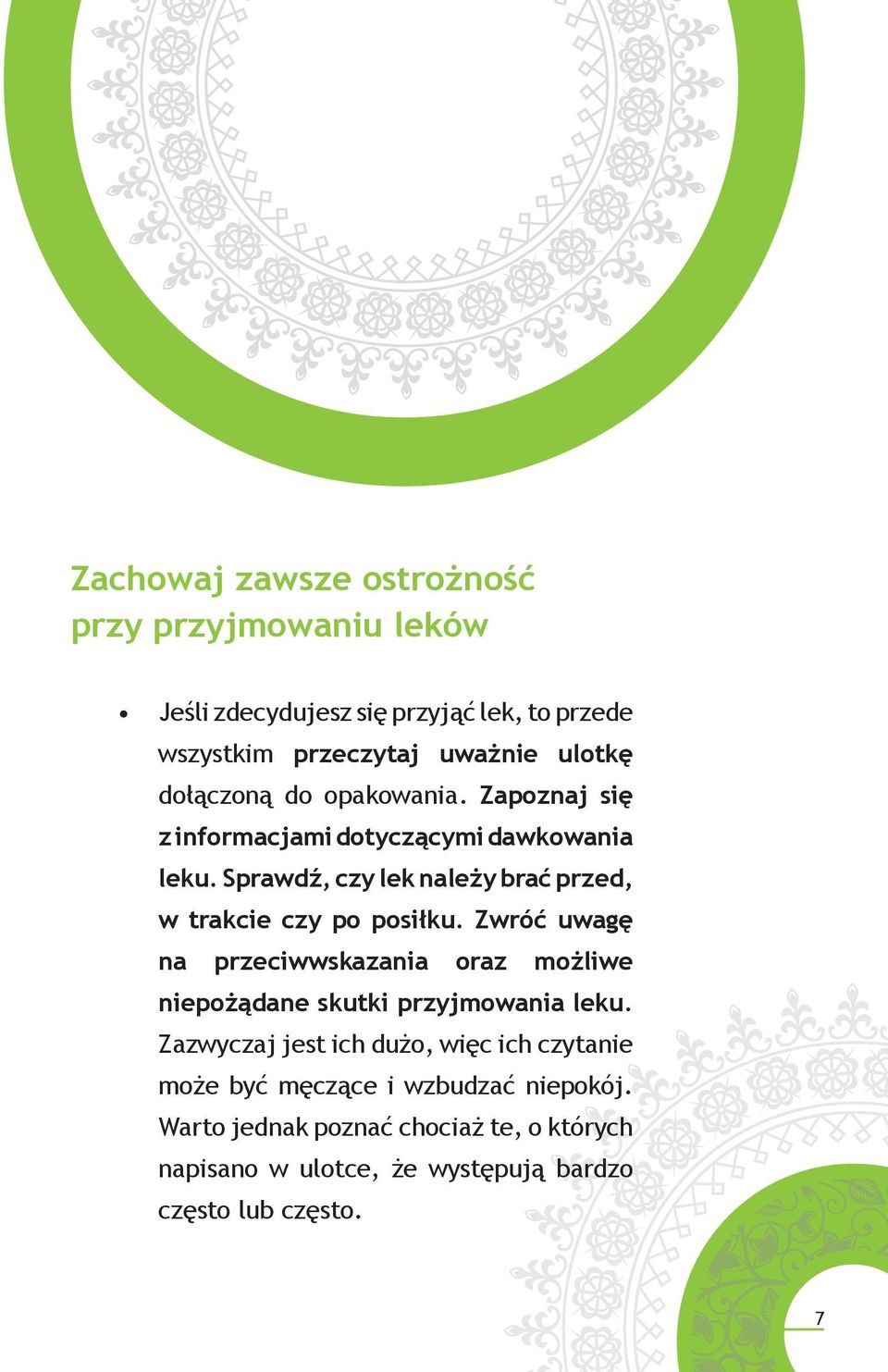 Sprawdź, czy lek należy brać przed, w trakcie czy po posiłku.