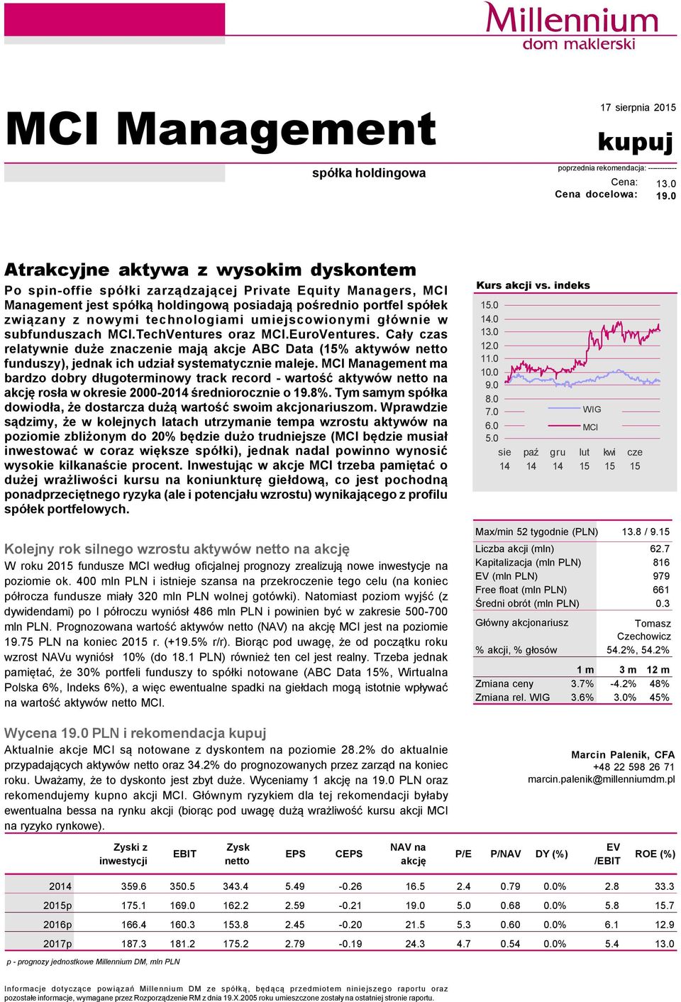 technologiami umiejscowionymi głäwnie w subfunduszach MCI.TechVentures oraz MCI.EuroVentures.