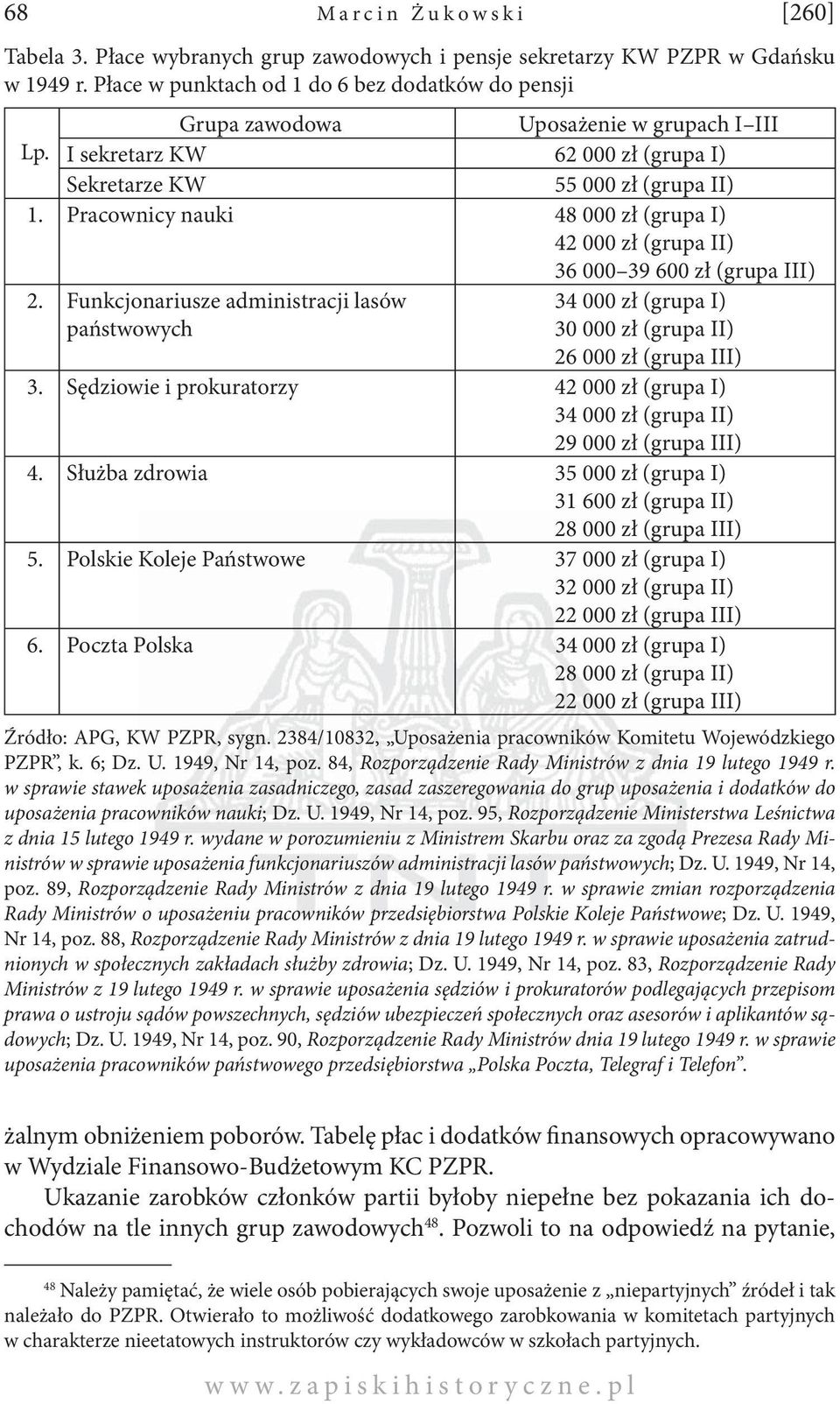 Pracownicy nauki 48 000 zł (grupa I) 42 000 zł (grupa II) 36 000 39 600 zł (grupa III) 2.