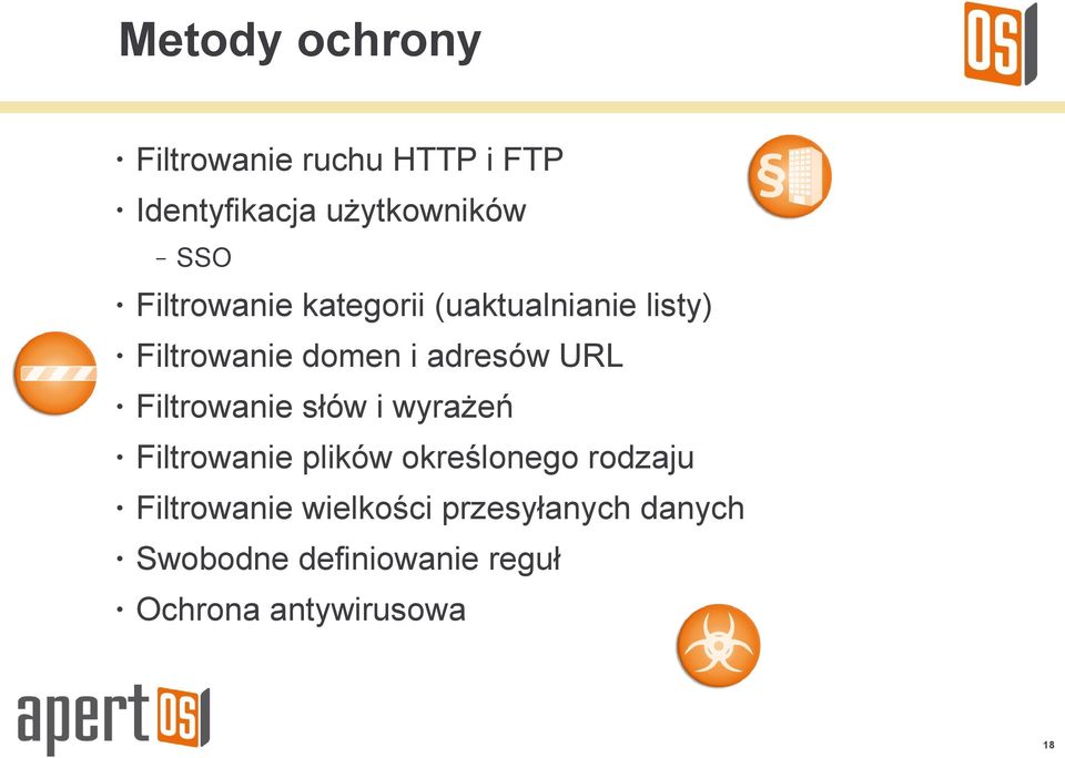 Filtrowanie słów i wyrażeń Filtrowanie plików określonego rodzaju Filtrowanie