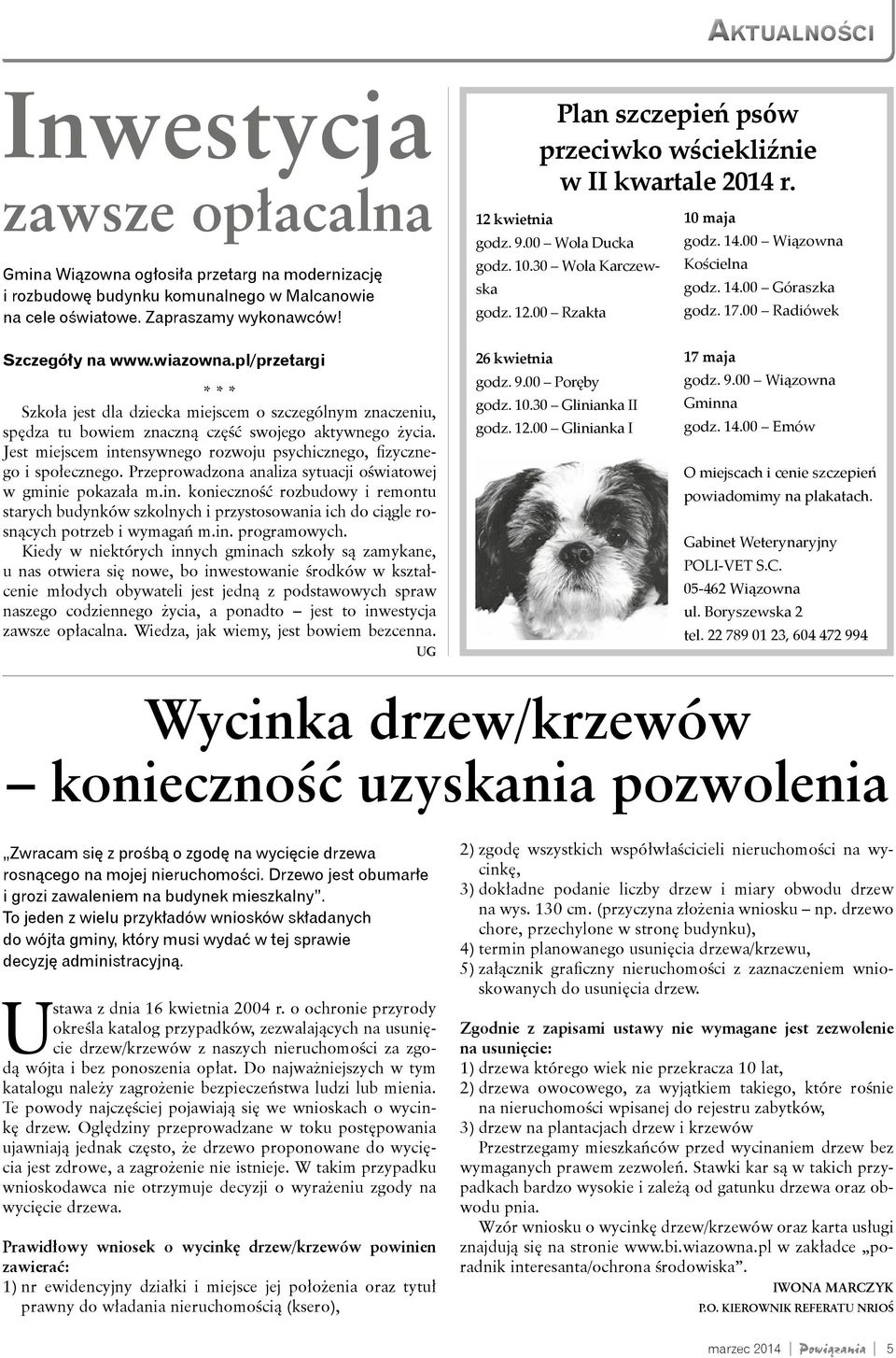 00 Radiówek Szczegóły na www.wiazowna.pl/przetargi * * * Szkoła jest dla dziecka miejscem o szczególnym znaczeniu, spędza tu bowiem znaczną część swojego aktywnego życia.