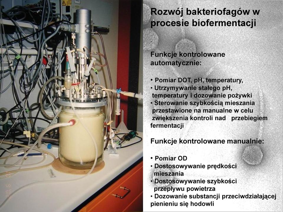 pożywki Sterowanie szybkością mieszania przestawione na manualne w celu zwiększenia kontroli nad przebiegiem