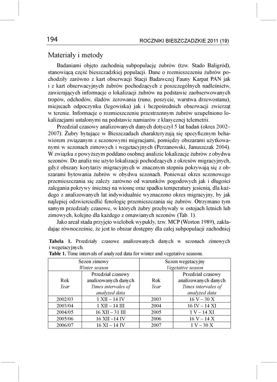 informacje o lokalizacji żubrów na podstawie zaobserwowanych tropów, odchodów, śladów żerowania (runo, poszycie, warstwa drzewostanu), miejscach odpoczynku (legowiska) jak i bezpośrednich obserwacji