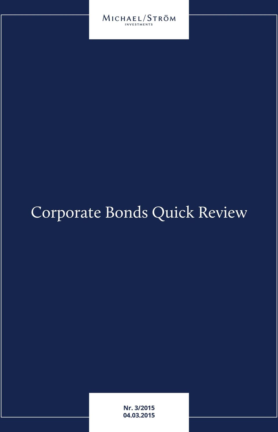 2015 Corporate Bonds