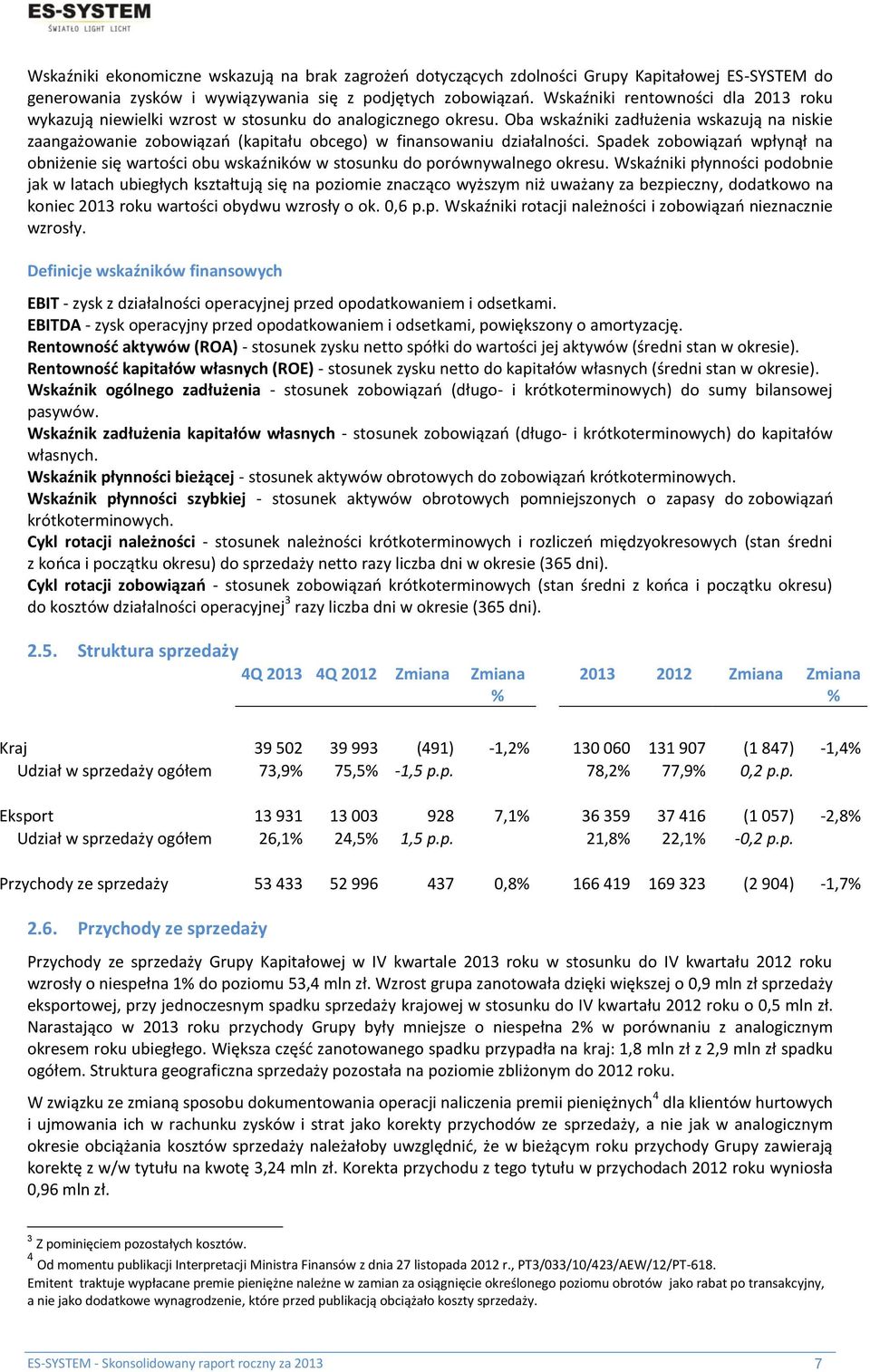 Oba wskaźniki zadłużenia wskazują na niskie zaangażowanie zobowiązań (kapitału obcego) w finansowaniu działalności.