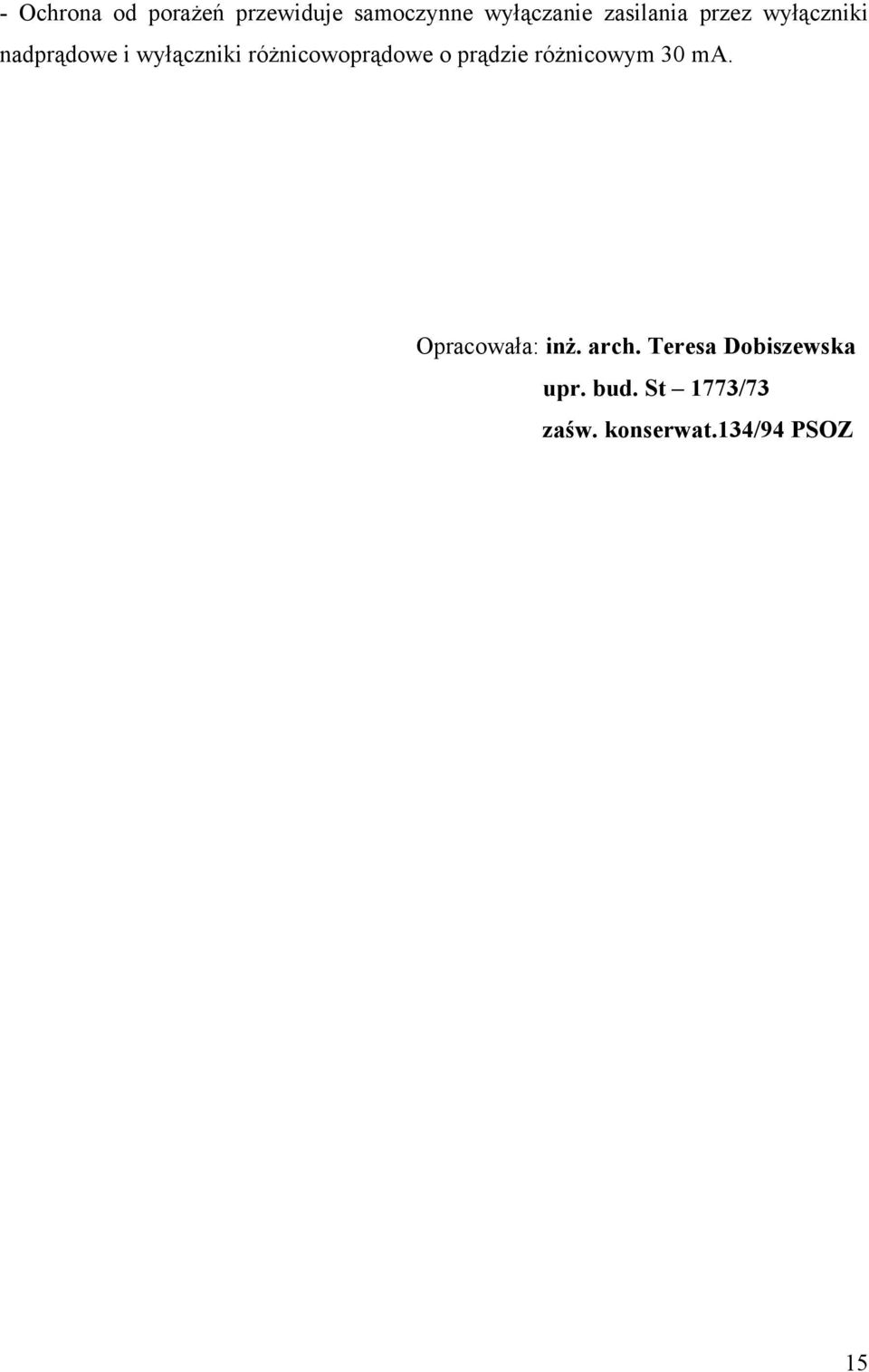 różnicowoprądowe o prądzie różnicowym 30 ma. Opracowała: inż.