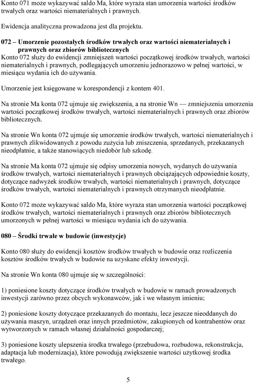 niematerialnych i prawnych, podlegających umorzeniu jednorazowo w pełnej wartości, w miesiącu wydania ich do używania. Umorzenie jest księgowane w korespondencji z kontem 401.