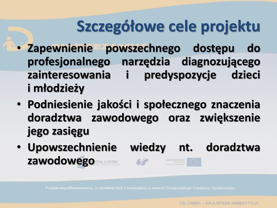 dzieci i młodzieży Podniesienie jakości i społecznego znaczenia doradztwa