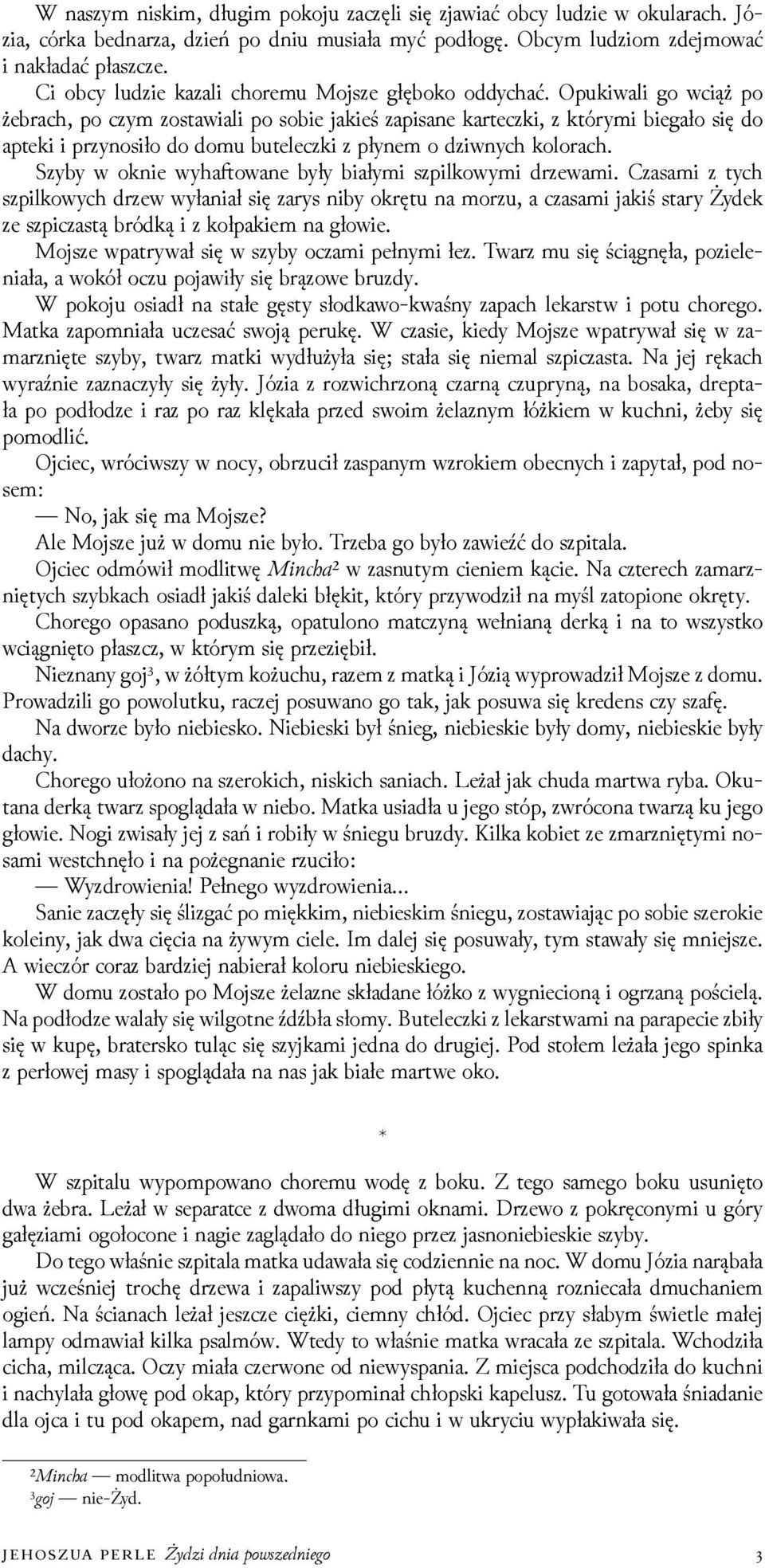 Opukiwali go wciąż po żebrach, po czym zostawiali po sobie jakieś zapisane karteczki, z którymi biegało się do apteki i przynosiło do domu buteleczki z płynem o ǳiwnych kolorach.