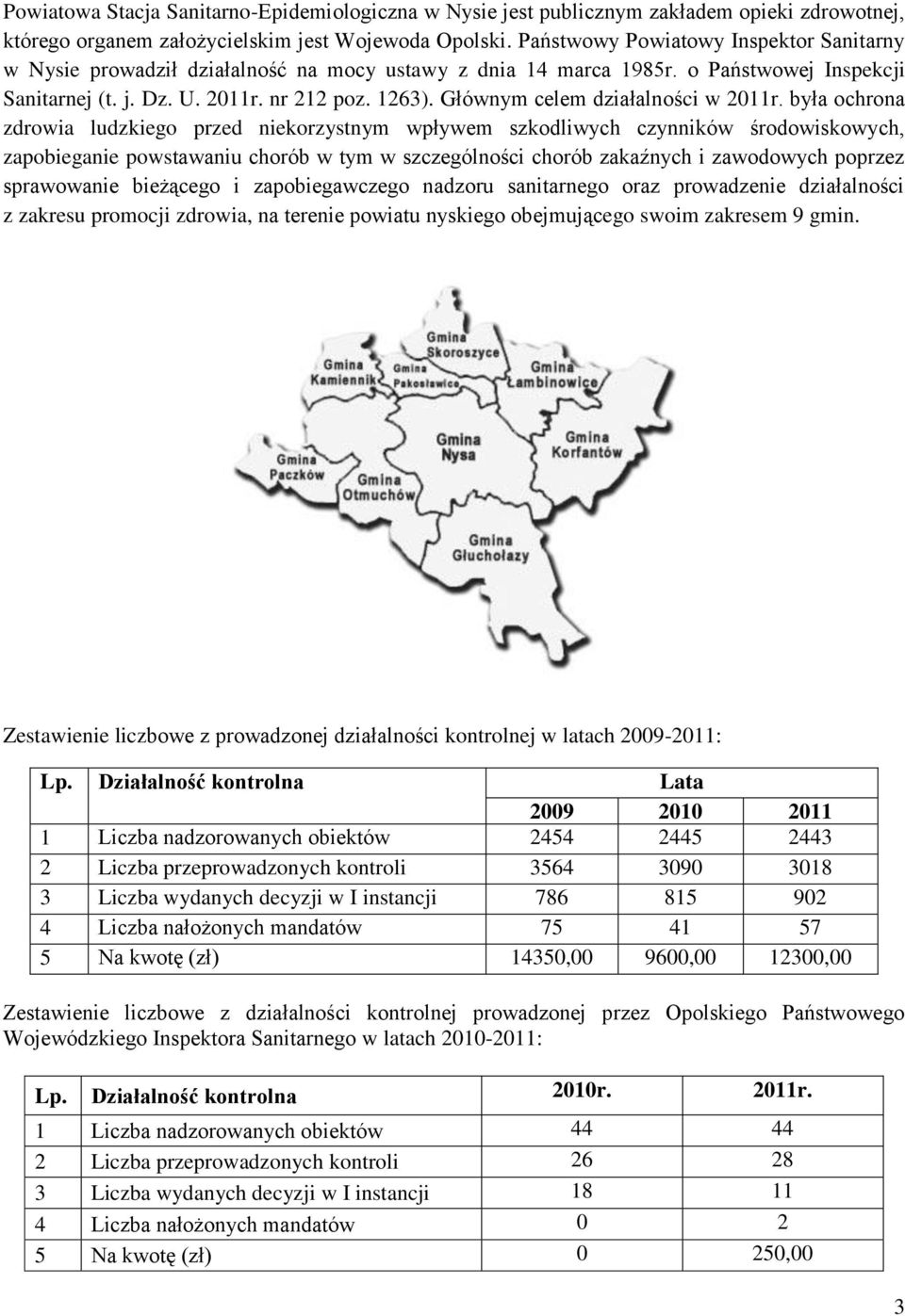 Głównym celem działalności w 2011r.