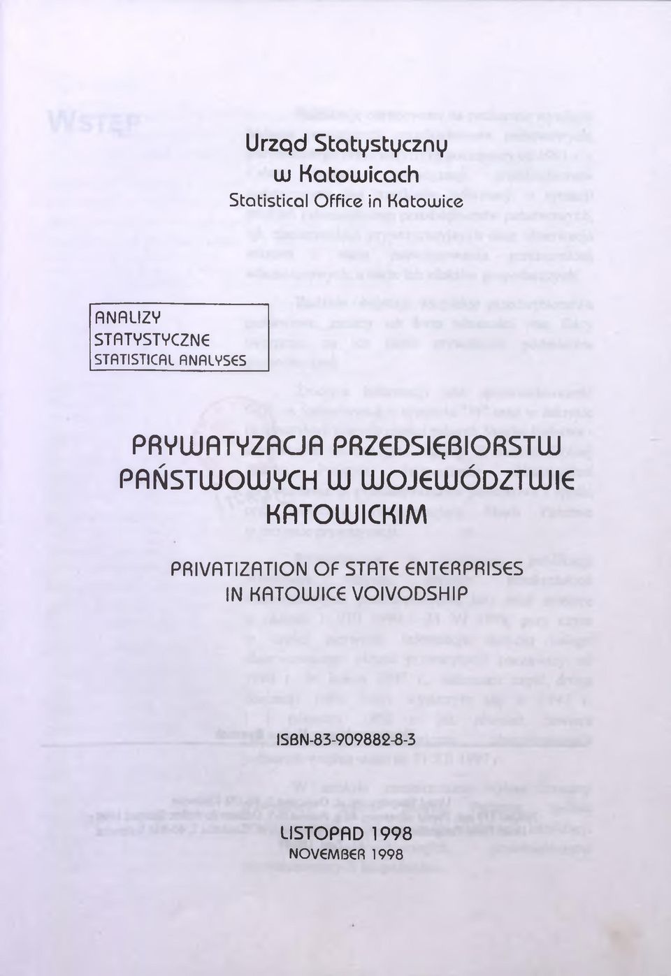 D5l^ßlORSTUU PfiŃSTUUOUUYCH UJ UUOJ UUÓDZTUUI KRTOUUICKIM PRIVfiTIZfiTION