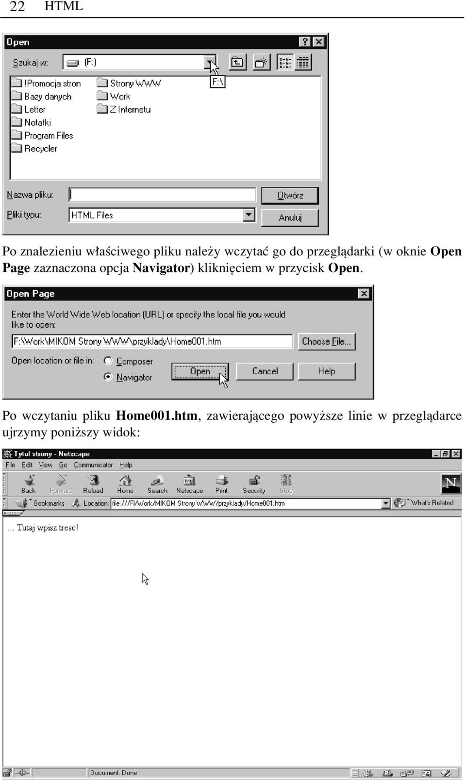 klikniíciem w przycisk Open. Po wczytaniu pliku Home001.