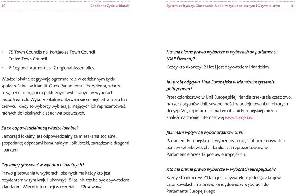 Obok Parlamentu i Prezydenta, władze te są trzecim organem publicznym wybieranym w wyborach bezpośrednich.