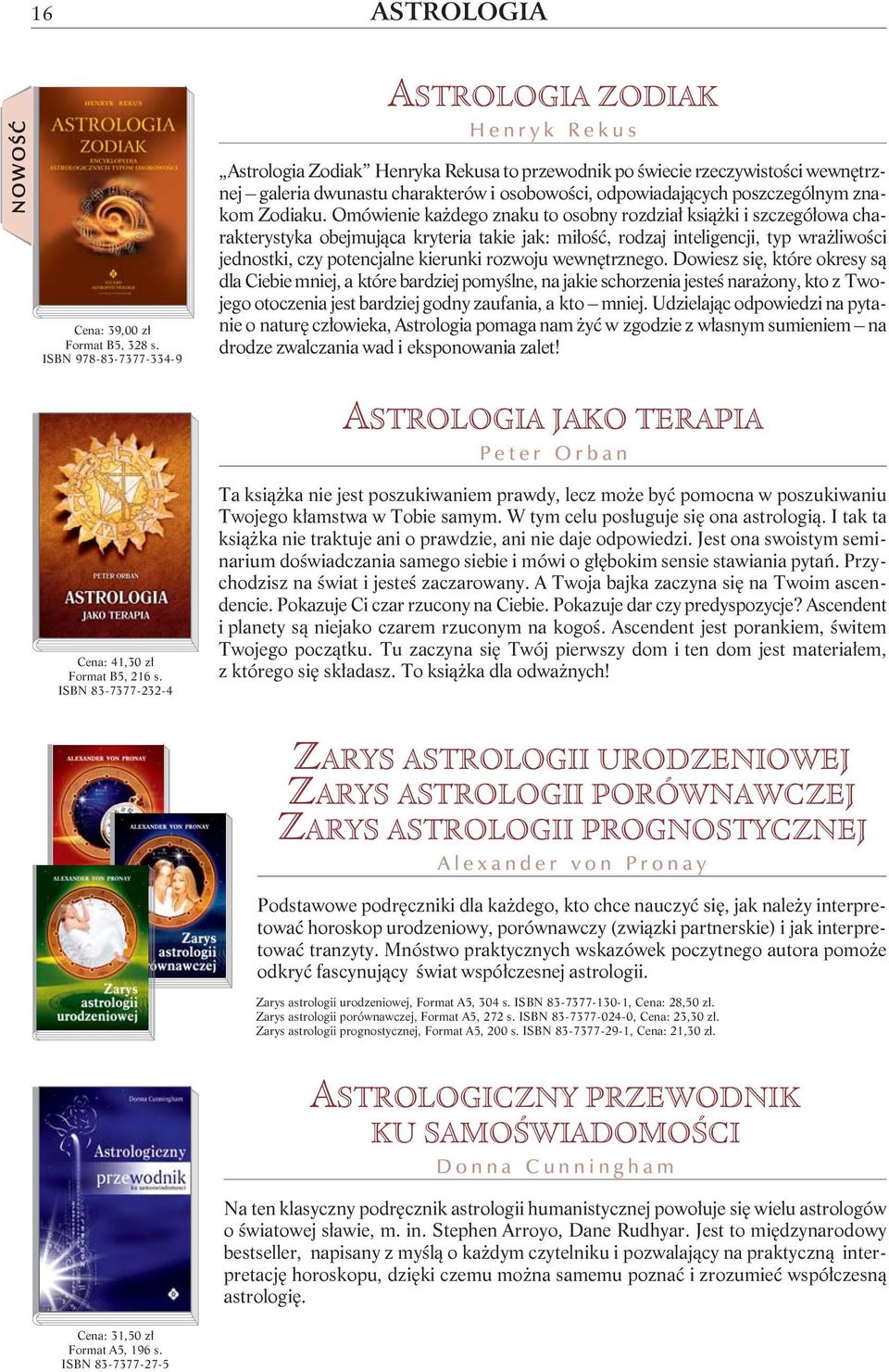 poszczególnym znakom Zodiaku.