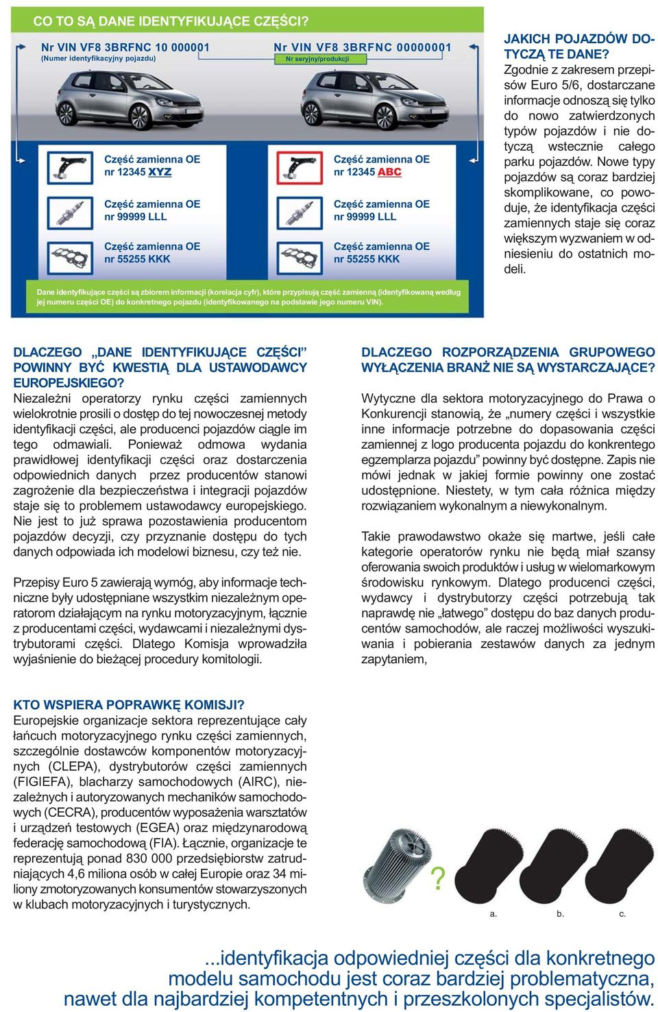 POJAZDÓW DO- TYCZĄ TE DANE? Zgodnie z zakresem przepisów Euro 5/6, dostarczane informacje odnoszą się tylko do nowo zatwierdzonych typów pojazdów i nie dotyczą wstecznie całego parku pojazdów.