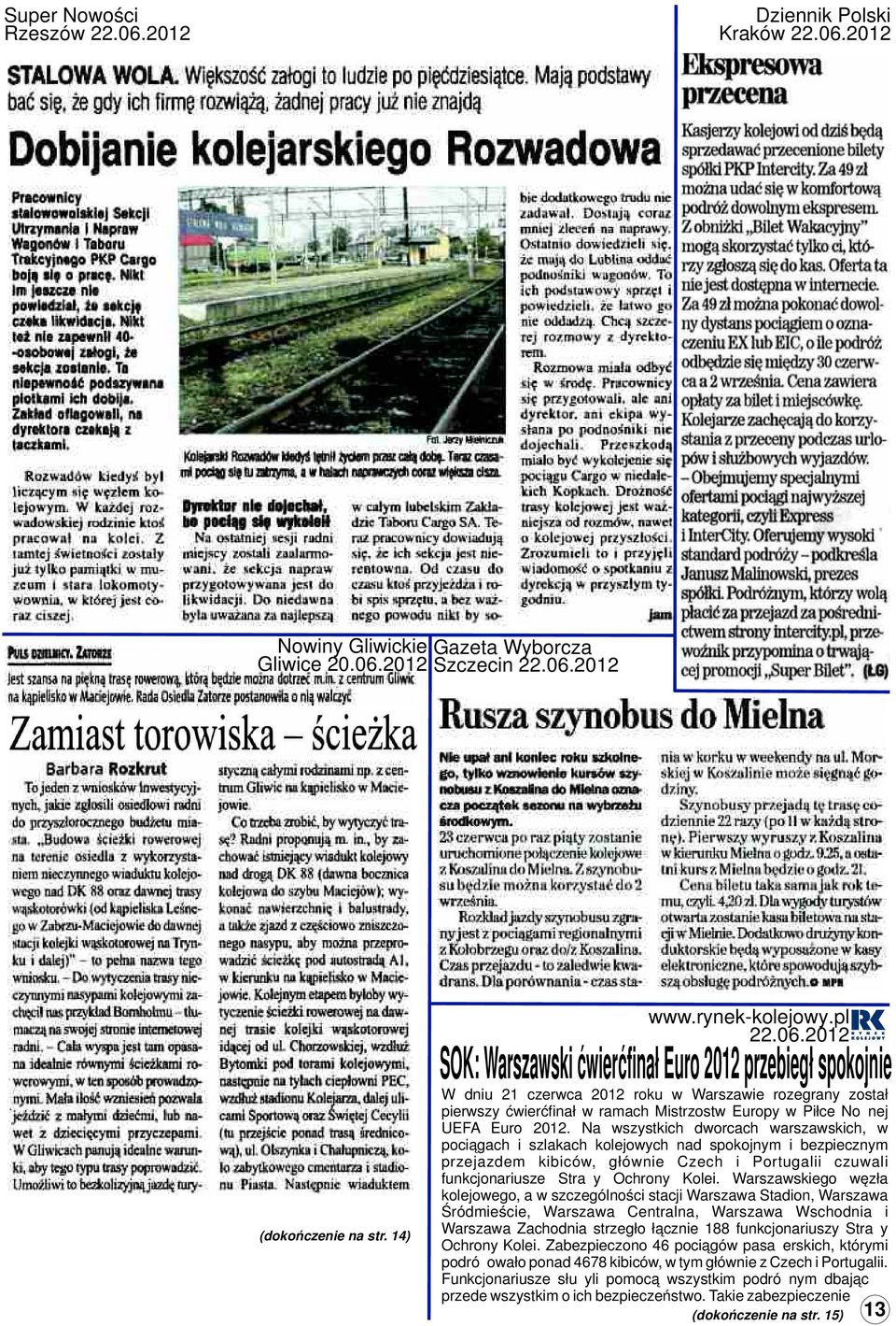 2012 Nowiny Gliwickie Gazeta Wyborcza Gliwice 20.06.