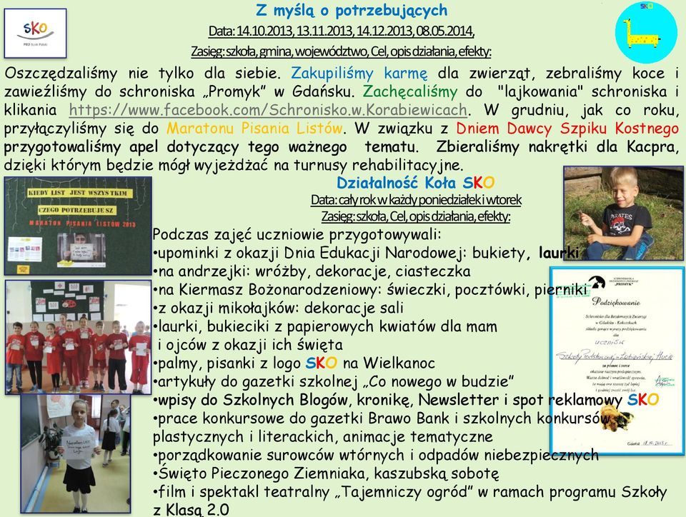 W grudniu, jak co roku, przyłączyliśmy się do Maratonu Pisania Listów. W związku z Dniem Dawcy Szpiku Kostnego przygotowaliśmy apel dotyczący tego ważnego tematu.