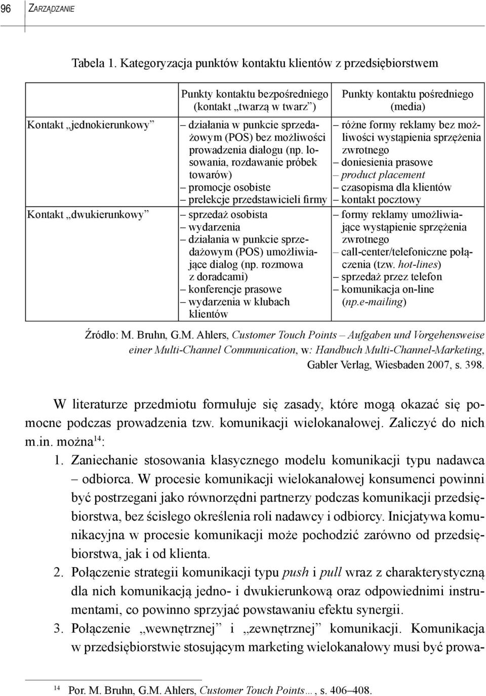 działania w punkcie sprzedażowym (POS) bez możliwości liwości wystąpienia sprzężenia różne formy reklamy bez moż- prowadzenia dialogu (np.