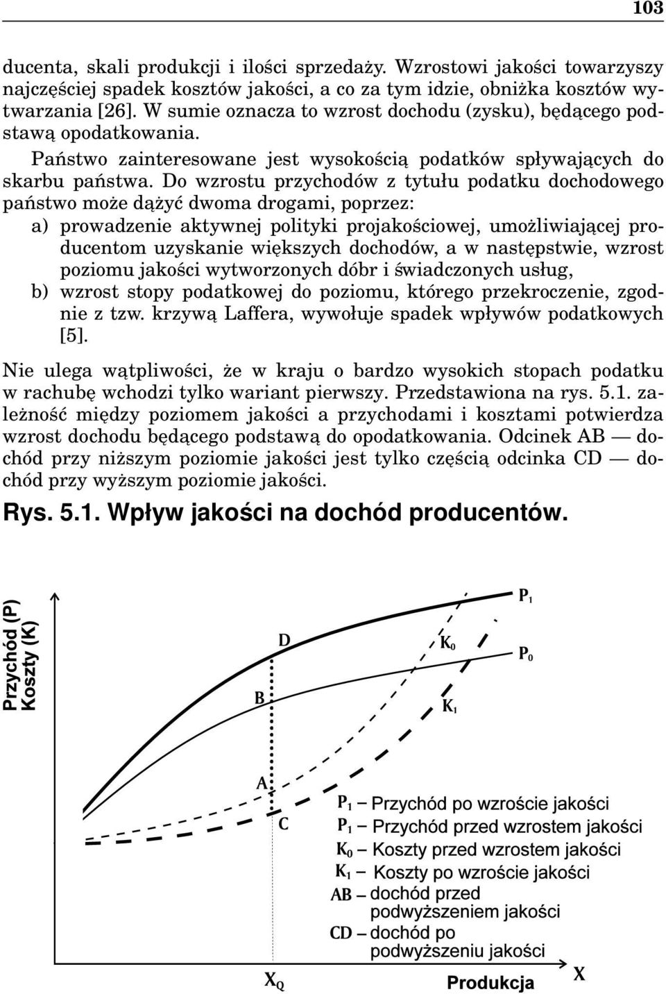 Do wzrostu przychodów z tytułu podatku dochodowego państwo może da żyć dwoma drogami, poprzez: a) prowadzenie aktywnej polityki projakościowej, umożliwiaja cej producentom uzyskanie większych