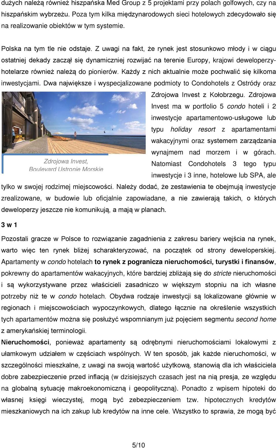 Z uwagi na fakt, że rynek jest stosunkowo młody i w ciągu ostatniej dekady zaczął się dynamiczniej rozwijać na terenie Europy, krajowi deweloperzyhotelarze również należą do pionierów.