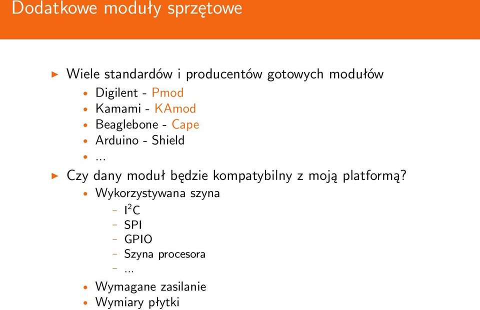 Shield... Czy dany moduł będzie kompatybilny z moją platformą?