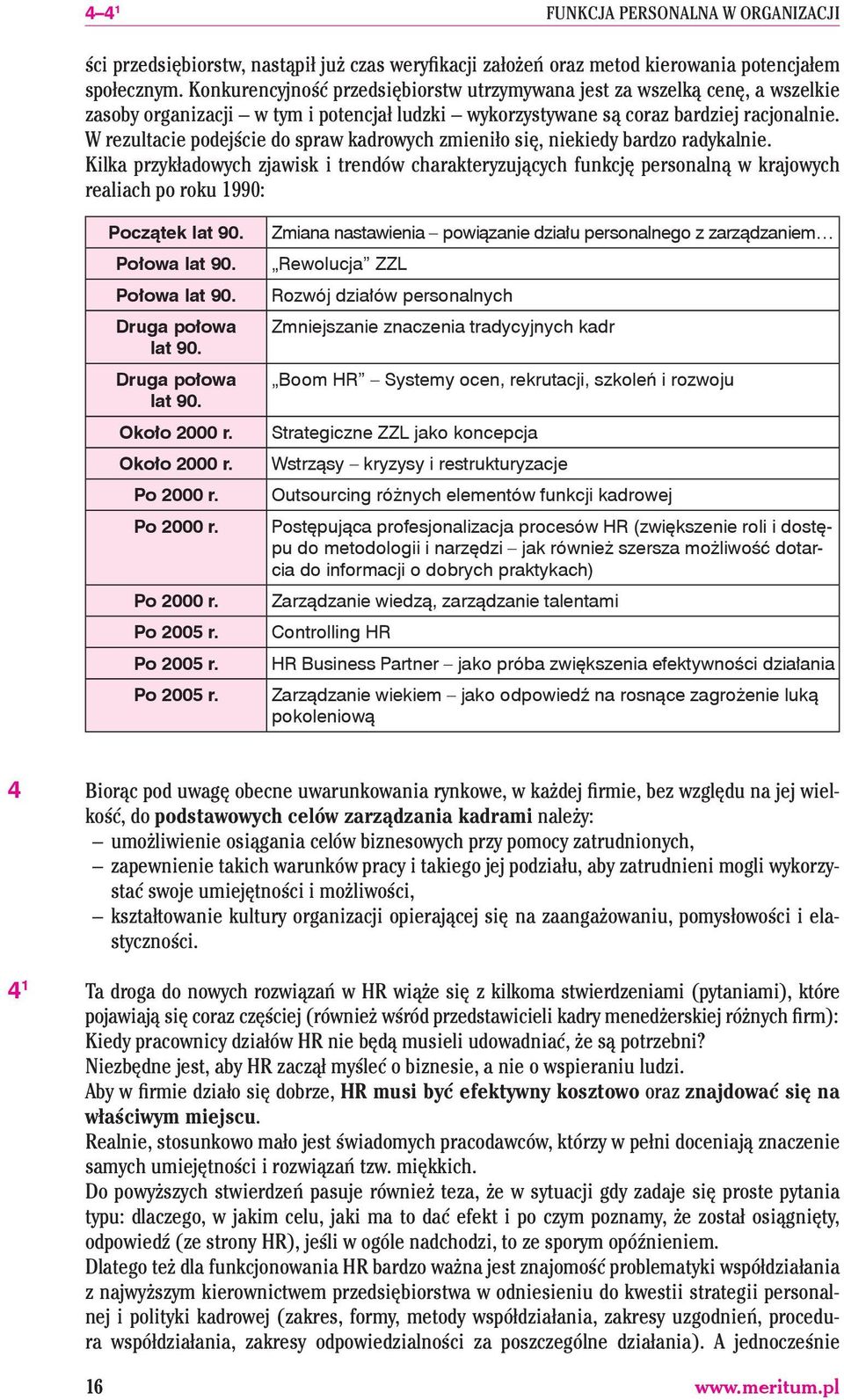 W rezultacie podejście do spraw kadrowych zmieniło się, niekiedy bardzo radykalnie.