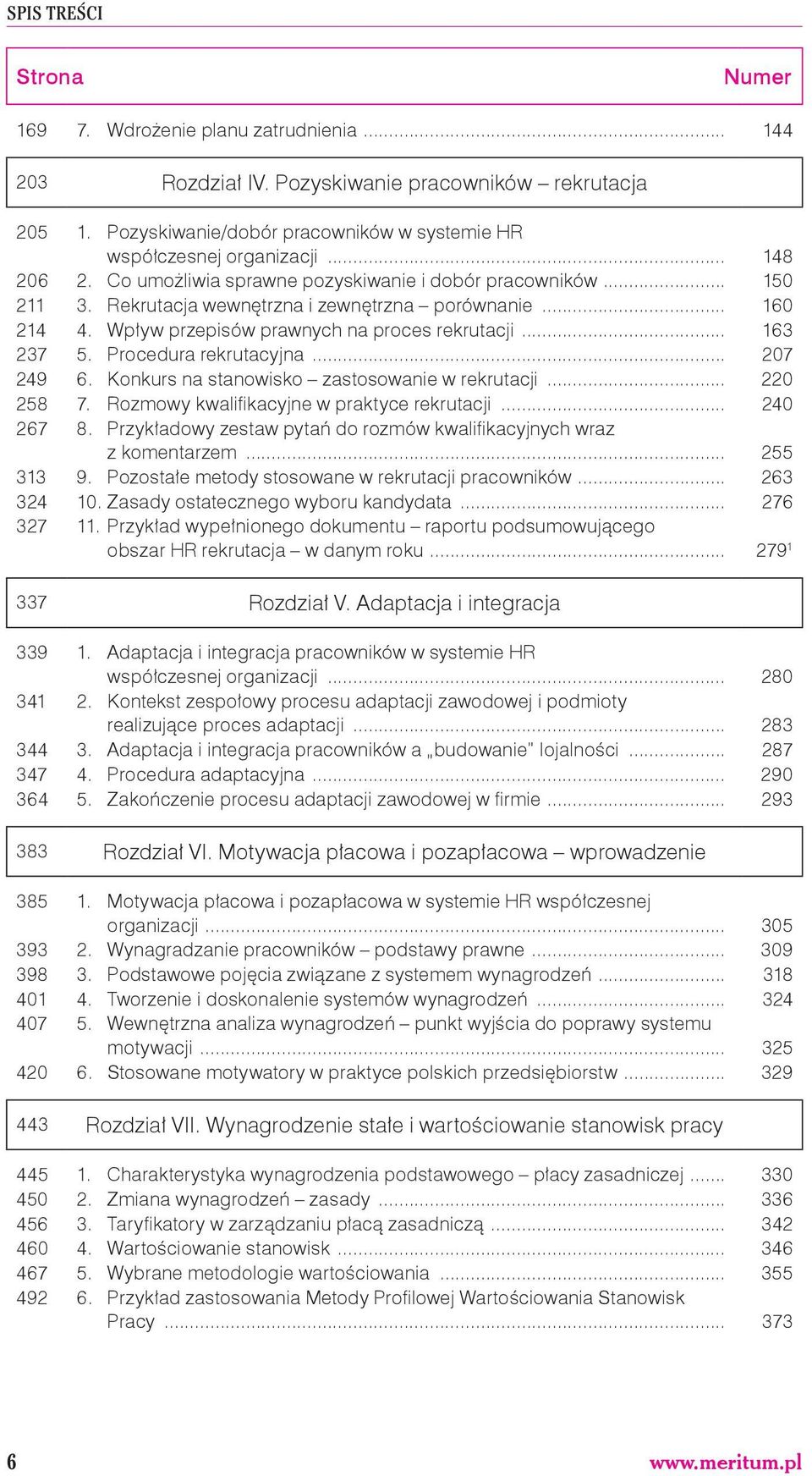 Procedura rekrutacyjna... 207 249 6. Konkurs na stanowisko zastosowanie w rekrutacji... 220 258 7. Rozmowy kwalifikacyjne w praktyce rekrutacji... 240 267 8.