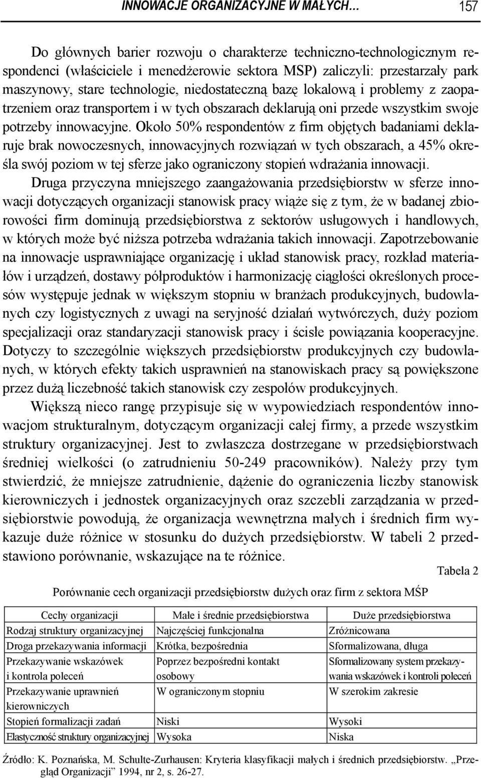 Około 50% respondentów z firm objętych badaniami deklaruje brak nowoczesnych, innowacyjnych rozwiązań w tych obszarach, a 45% określa swój poziom w tej sferze jako ograniczony stopień wdrażania