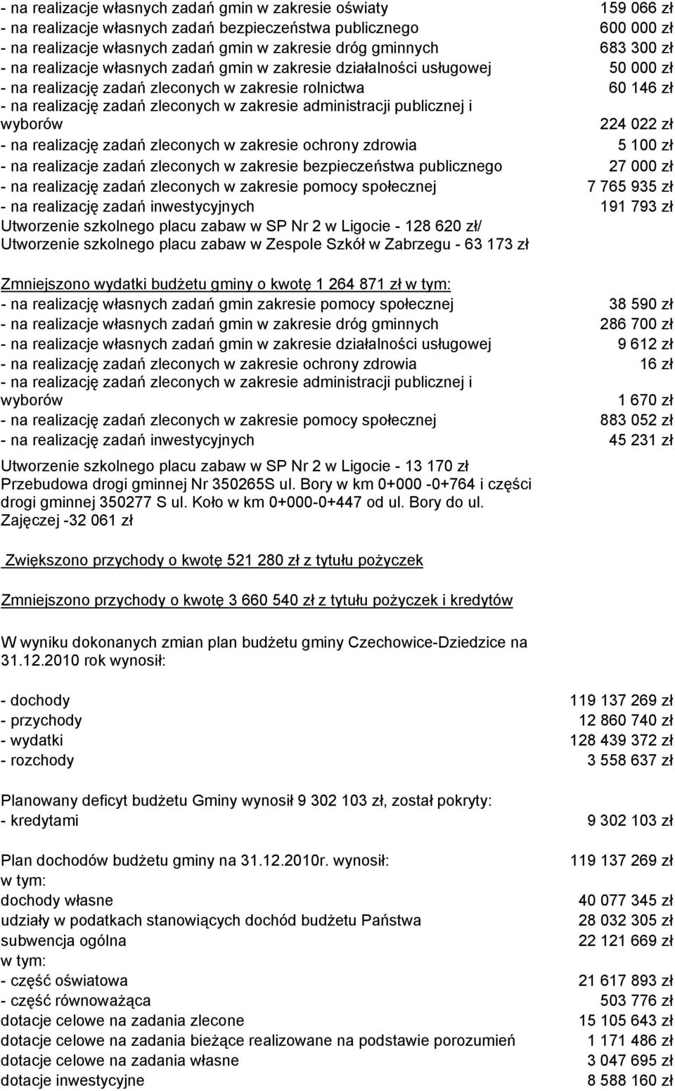 administracji publicznej i wyborów 224 022 zł - na realizację zadań zleconych w zakresie ochrony zdrowia 5 100 zł - na realizacje zadań zleconych w zakresie bezpieczeństwa publicznego 27 000 zł - na