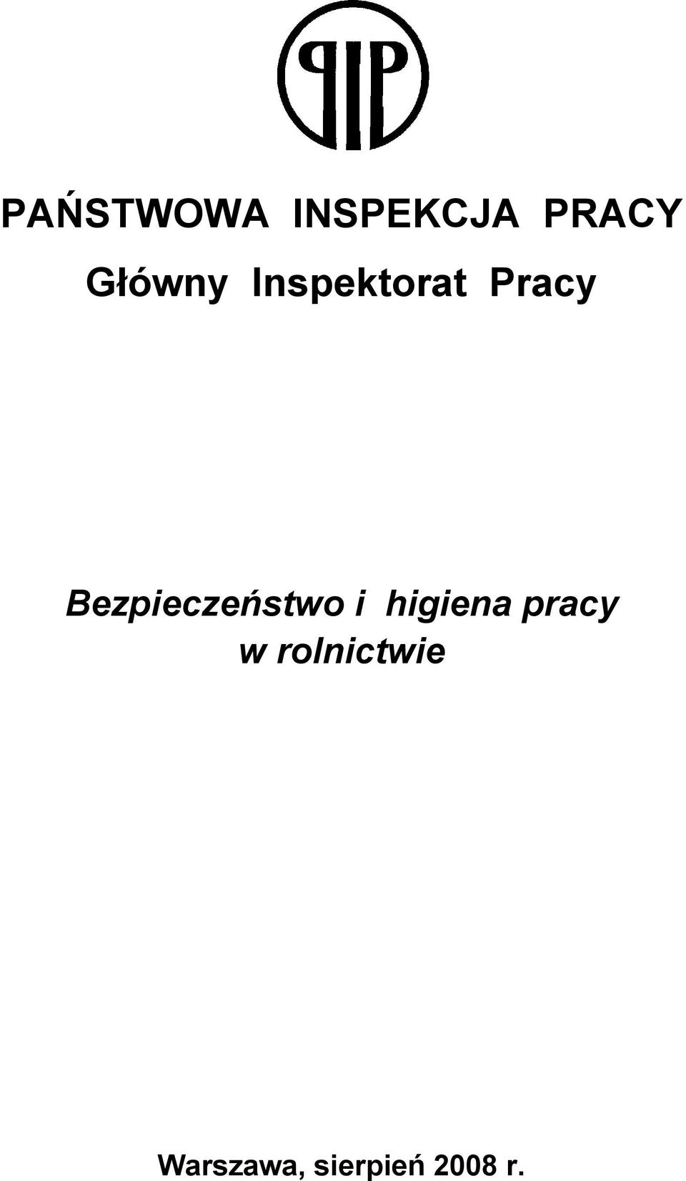 Bezpieczeństwo i higiena pracy