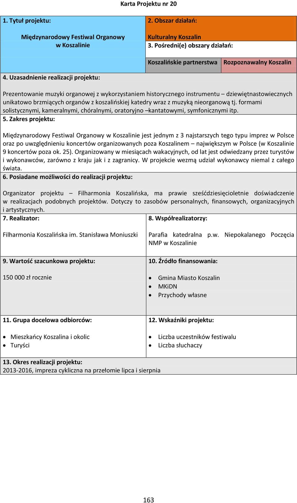 formami solistycznymi, kameralnymi, chóralnymi, oratoryjno kantatowymi, symfonicznymi itp.